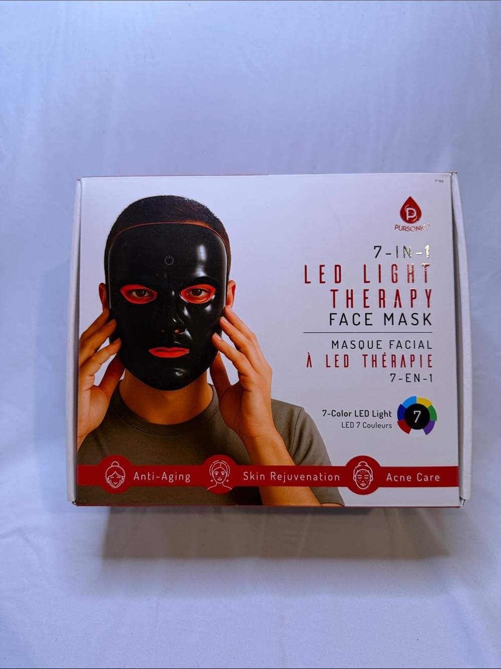 Pursonic 7-in-1 LED Light Therapy Face Mask